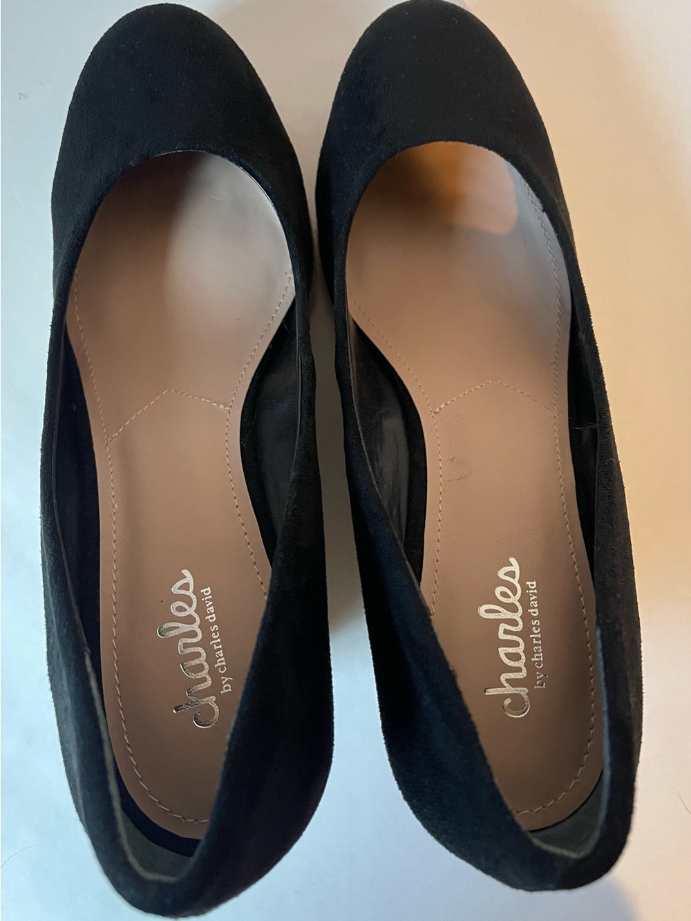 Charles By Charles David Black Suede‎ Espadrille Wedge - Picture 7 of 9